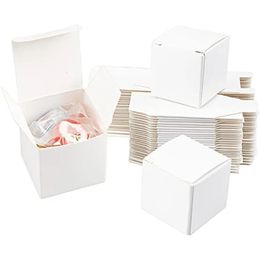 30 mini white paper gift box with Lid soap box foldable cardboard earrings small Jewellery gift box 240205