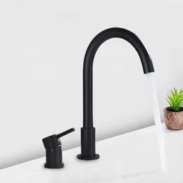 Bathroom Sink Faucets Tianview Split Two-hole Washbasin Faucet Cabinet Single Double-hole And Cold Basin