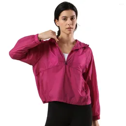 Women's Jackets Sunscreen Summer Workout Top Women Training Light Breathable Zipper Long Sleeve Yoga Sports Coat