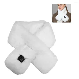 Bandanas Plush Thermal Scarf Cold-Proof USB Charging Electric Heated 3 Heating Levels Neck For Climbing Hiking Cycling