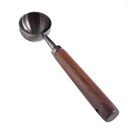 Measuring Tools Walnut Coffee Spoon Home Kitchen Multi Purpose Part Name Precise Mixing Stainless Steel Decoration Durable