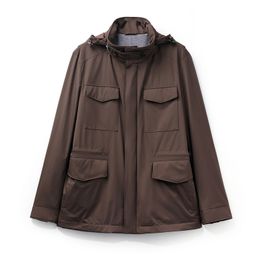 Mens Jackets Winter loro 100% Cashmere Traveller Jacket Coats piana