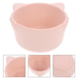 Dinnerware Sets Silicone Bowl Cartoon Suction Container Complementary Dish For Kids