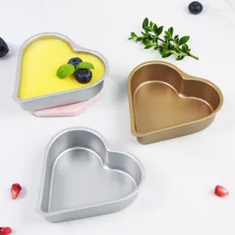 Baking Moulds Heart Shaped Cake Mold DIY Mousse Ice Cream Pudding Pastry Mould Strawberry Shape Non-stick Mini Pan Tools