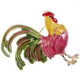 Brooches Cock Brooch Animal Pin Lapel Hat For Women Clothes Decorative Backpack Hats Suit Shawl