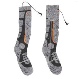 Bandanas Battery Powered Winter Socks Cotton Rapid Heating Heated Soft Unisex Dark Grey 3 Speed For Office