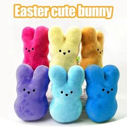 Star Cute Bunny Carrot Doll Keychain Kawaii Easter Room Sofa Desktop Decoration Stuffed Animal Toys Kids Gift 2.5