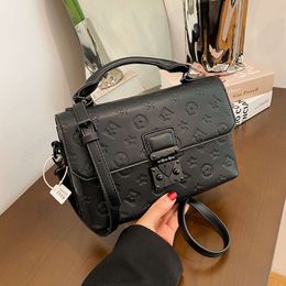 Handbag Embossed Black Light Luxury High Quality Crossbody Shoulder Bag 2024 78% Off Store wholesale