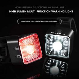 Other Lighting Accessories 120 Lumen IP66 Waterproof Cycling Light Sets Headlight and Tail Light Sets for Bicycle 5 Gear Mode Smart Sensor Brake Lamp YQ240205