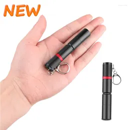 Flashlights Torches 8000LM Portable Pen Light Keychain Mini Flashlight Pocket LED Torch Clip Hand Use AAA Battery