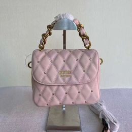 Guessing Home's New Trendy able Rivet Grid , Small and Popular Handheld Crossbody Bag, Women's Bag 2024 78% Off Store wholesale