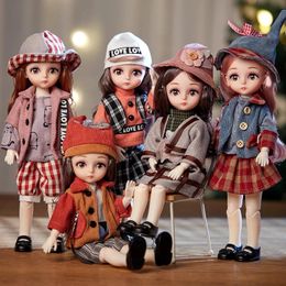 DIY Theme BJD Doll Exquisite Cute Fashionable Joint Removable Princess Replacement 30CM Toy Christmas Birthday Gift 240129