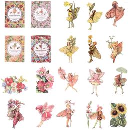 Gift Wrap 4 Boxes Decorate Decorative Handbook Stickers Flower Decorations The Pet Scrapbooking Supplies