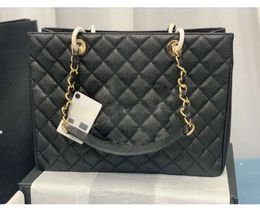 Classic large capacity shopping bag Rhomboid fashion zipper purse designer women Shoulder bags handbag crossbody black Leather