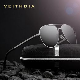 VEITHDIA Occhiali da sole da uomo Designer di marca di moda Guida polarizzata UV400 Lenti da esterno Occhiali da sole maschili Occhiali sportivi 1306 240201