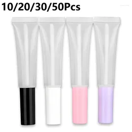 Storage Bottles 10/20/30/50Pcs 15ml Empty Lip Gloss Tube With Lipstick Wand Refillable Balm Container Travel Portable Plastic Squeeze Bottle