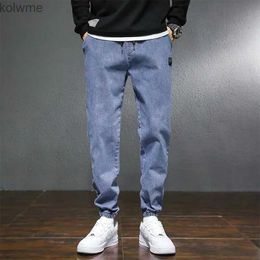 Men's Jeans Spring Summer Autumn Black Blue Grey Cargo Jeans Men Streetwear Denim Jogger Pants Men Baggy Harem Jean Trousers Plus Size 8XL YQ240205