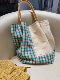 Shopping Bags Japanese Niche Design Large Capacity Canvas HandBag Fashion Vintage Underarm Shoulder Bag Tote For Women