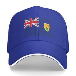 Ball Caps Flag Of The Turks And Caicos Islands Unisex Baseball Cap Fits Men Women Adjustable Dad Hat Sandwich Bill