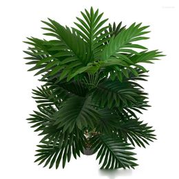 Decorative Flowers 50-85cm Nordic Simulated Green Plants Artificial Palm Tree Tropical Outdoor Garden Decor Home Room Office
