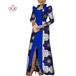 Ethnic Clothing Autumn Women Dress African Long Sleeve Dashiki Maxi Dresses For Party Robe Plus Size 6XL Wy10005