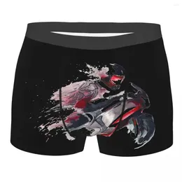 Underpants Men Motorcycle Speed Through Space Underwear Racing Funny Boxer Shorts Panties Homme Breathable S-XXL