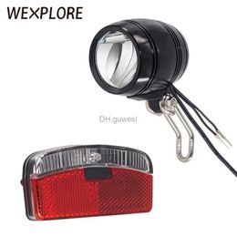 Other Lighting Accessories WEXPLORE Bike Front and Rear Light Set Input AC 6V for Bicycle Dynamo Frame LED Headlight and Taillight Dynamo Bike Accessories YQ240205