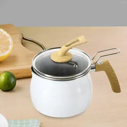 Pans Small Pot 1.9L Cookware Multipurpose With Lid Frying Strainer Noodle For Dining Room Party Picnic Camping Home
