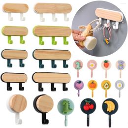 Hooks Self-Adhesive Wall For Hanging Keys Clothe Hanger Multi-Purpose Door Robe Hook Coat Rack Towel Holder Bathroom Accessories