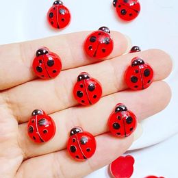 Decorative Figurines 30Pcs Cute Mini 11 13mm Insect Series Resin Flatback Cabochon Ornament Jewellery Making Hairwear Accessories