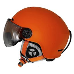 LOCLE Upgrade Men Women Ski Helmet INMOLD Winter Sports Skiing Helmets Snowboard With Goggles Mask Snow Skate 240124