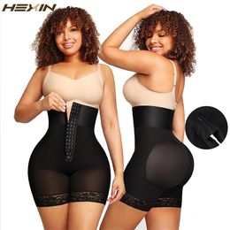 Women Waist Slimming Corset High Waist Body Shaper Panties BBL Shorts Fitness Waist Trainer fajas Butt Lifter Slim Shapewear 240124