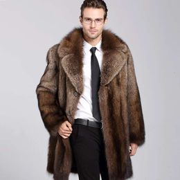 Designer Mens Mink Coat Haining Whole Imitation Fur Casual CO4Y