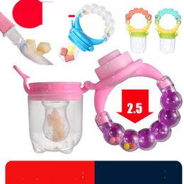 Pacifiers Baby Teether Food Rattle Fruit And Vegetable Bite Bag Pacifier Eat Sile Drop Delivery Ot92G