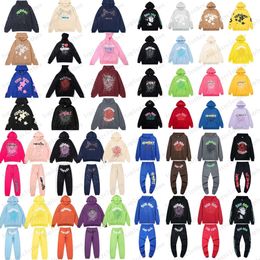 Sp5der Thug 555555 Men Women Hoodie High Quality Foam Web Graphic Pink Sweatshirts Hoodies Designer Pullovers S-2xl