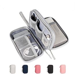 Portable carrying case Storage Bag Hard Drive for HDD Enclosure hard Disc phone power bank usb data cable earphone 240119