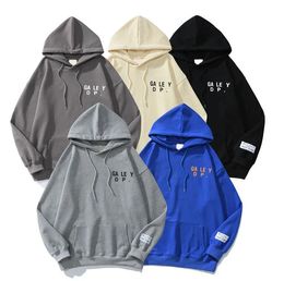 Men's Designer Hoodies Sweatshirts Hoody Galleries Top Dept Gary Painted Graffiti Used Letters Printed Casual Loose Fashion Mens and Womens Cotton Pullover Hoody
