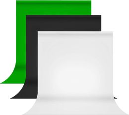 2M x 3M Hintergrundstoff Green Screen Chroma Key Baumwolltextilstoff Weißer Hintergrund für Fotostudio-Fotoaufnahmen Porträt-Hintergrundbildschirm