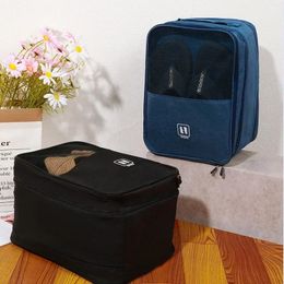 Travel shoe bag with large capacity and can be put into a trolley case shoe bag storage box cover shoe storage bag 240122