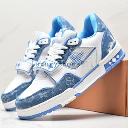 Designer Luxus Louisely Sneakers für Trainer Männer Frauen Virgils x 1 Niedriger Schuh Frühling Freizeitschuhe Schnürschuhe runde Spitze Stickerei Sneakers Viutonly Vittonly 1,25 08