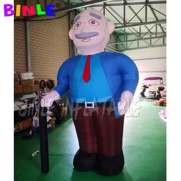 wholesale 6mH (20ft) With blower inflatable Abraham model,giant holland cartoons,old man with stick for advertising
