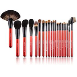 ZOREYA Natural Goat Hair Makeup Brush Set Big Powder Make Up tool Professional Eyeshadow Foundation Blending maquiagem 240126