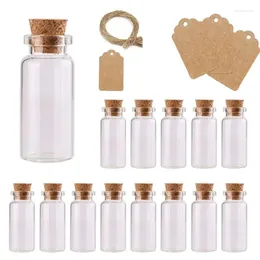 Storage Bottles Cork Mini Gravel Favors Glass Decor Message Wedding Set With Vials Gadgets Potion For