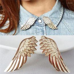 Brooches 1 Pair Personality Trendy Stylish Unisex Brooch Pin For Women Cloth Decor Punk Wings Style Collar