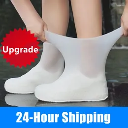 Raincoats Waterproof Shoe Covers Silicone Anti-Slip Rain Boots Unisex Sneakers Protector For Outdoor Rainy Day Reusable Cover