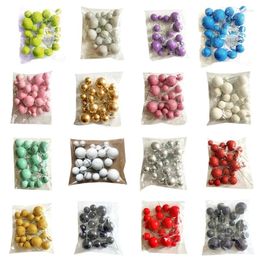 Cake Tools 20pcs Glitter Ball Cupcake Toppers DIY Foam Dessert Insert Wholesale