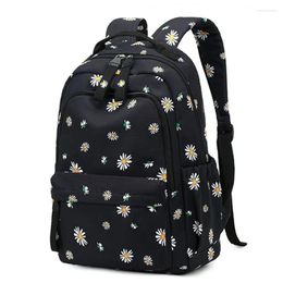 School Bags 2024 Schoolbag For Girls Flower Backpacks Female Teenagers Can Love Kawaii Kids Student South Korea