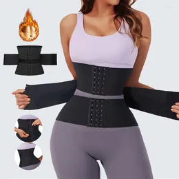 Women's Shapers Latex Waist Trainer Corset Women Binders Tummy Wrap Body Shapewear Slim Belt Flat Belly Workout Postpartum Fajas Girdle