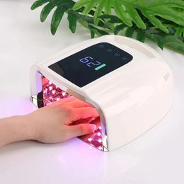 Rechargeable Nail Lamp with Handle Cordless Gel Polish Dryer Manicure Machine LED Light for Nails Wireless Nail UV LED Lamp 240127