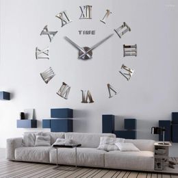 Wall Clocks Modern Large 3D Clock Accurate Timekeeping Durable Construction Timeless DIY